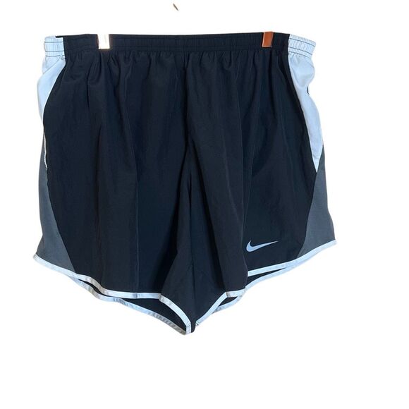 Nike Dri-Fit 10K Classic Swoosh Tempo Running Athletic Shorts Black Gray Sz 1X - Picture 2 of 7